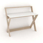 Alixus white natural Scandinavian style desk 113x59xh.97 cm