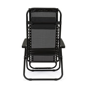 Martin deck chair black for outdoor