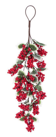 6x Decor. Holly Berries Drop
