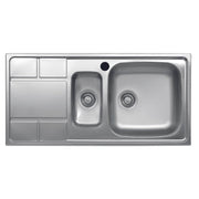 Sink SAXT332 100x50 cm 2 bowls left