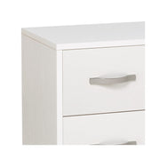 Bedside table with 2 white ash drawers in melamine wood 36x52xH 43