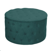 Sage green velvet puff 1-2 cm ø70h42