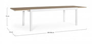 Outdoor table 200-300x95x74h White