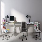 Young Cartoon desk glass top 113x58 cm