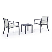 3-piece garden lounge set in anthracite Auri metal