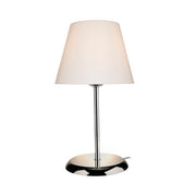 Elva ASZ1047 table lamp in metal and fabric lampshade