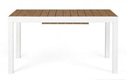 Extendable table 140-200x90 white in aluminium