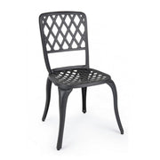 Anthracite aluminum chair external cm 44 x 46 x 89h