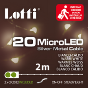 20 MicroLED warm white chain