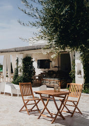 Noemi outdoor table in folding acacia wood 70x70x h73 cm