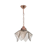 Volga MDL3782 copper and smoked glass pendant lamp