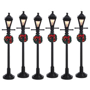 Lemax Gas Lantern Street Lamp Set Of 6