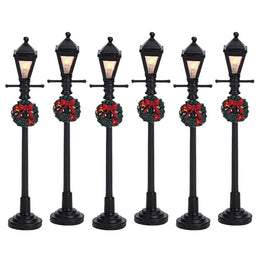 Lemax Gas Lantern Street Lamp Set Of 6