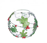 12x Transparent S Votive Candle with Berries Design