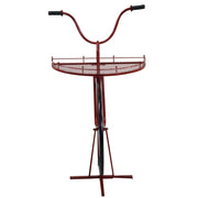 Red bicycle metal design shelf 64 x 33-38 x h81 cm