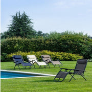 Martin deck chair gray for outdoor