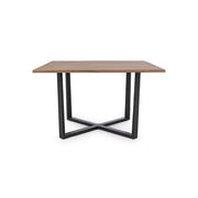 Helsinki anthracite-natural table 130x130 cm