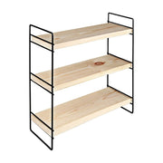 Hobby shelf 3 shelves 40x13x40 black ASZ1571