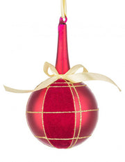 6x Velvety Red Vt Sphere D80 H14.8