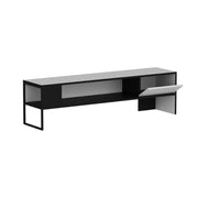 Concord black and white tv stand 150x35xh.42 cm.