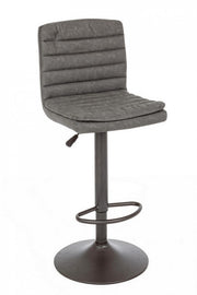 Connor dark gray bar stool in vintage eco-leather