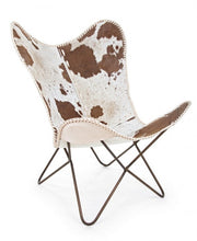 Buffalo brown metal armchair
