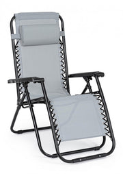 Martin deck chair light gray for outdoor