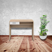 Desk with drawer Nepo white oak 100 cm.