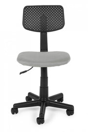 Bedroom office chair with gray adjustable wheels