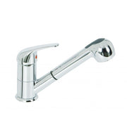 Single hole sink tap with pull-out shower