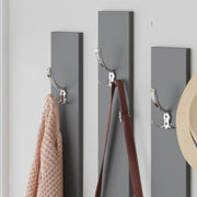 Taupe and anthracite hallway furniture with Ramda mirror 137x35xh.154 cm