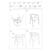 Rotterdam ocher velvet armchair