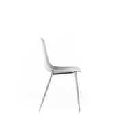 Light gray polypropylene chair 49x48,5x88h cm