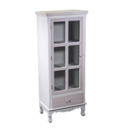 Nuremberg showcase 1 glass door 1 drawer cm48x32xh120