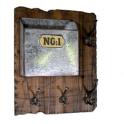 1-place wooden letter rack w-4p hanger cm46,5x15h56