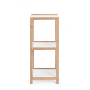 Brooklyn bathroom kitchen shelf in white bamboo
