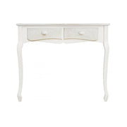 Console in MDF with two drawers Bianca CLORINNE 90x40x h78 cm