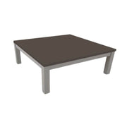 Rectangular coffee table with gray structure and Tratto mud top