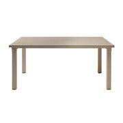 Taupe outdoor table 170x100x75H cm Ercole Scab