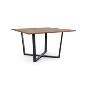 Helsinki anthracite-natural table 130x130 cm