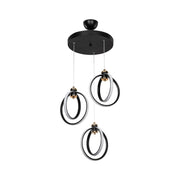 Felicia pendant lamp three light points LED circles ASZ1593