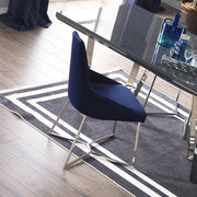 Enzio chair blue parliament fabric