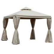 Luxury dallas gazebo 3x3m with mosquito net 400g - m2