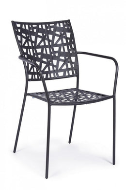 4x Chair C-Br Kelsie Anthracite -