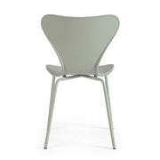 Green polypropylene dining chair TESSA 50x49,5x h82 cm
