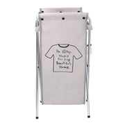 Folding gray fabric sack basketcm 29x33,5h66