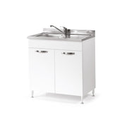 Kitchen sink White Ash 2 doors Cm 80x50xH 85