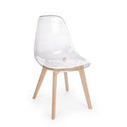 Dining chair in transparent polycarbonate EASY 52x47x h82 cm