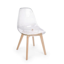 Dining chair in transparent polycarbonate EASY 52x47x h82 cm