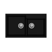 Tip Toe N200 2-bowl sink black